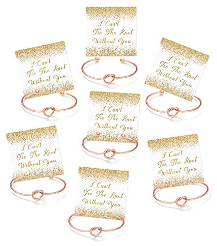 Product Cover Chicnow Bridesmaid Gifts Proposal Knot Bracelet Bridesmaid Bracelet Set of 7