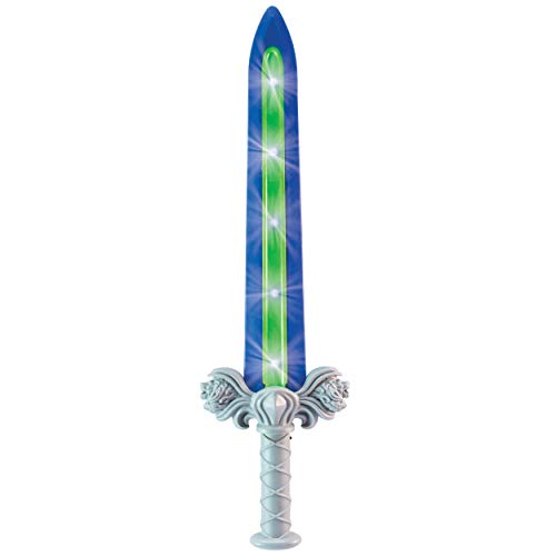 Product Cover Geospace Geosword Soft & Safe Dueling Sword with LED Lights & Movement Battle Sounds, Assorted Colors (Blue or Red)