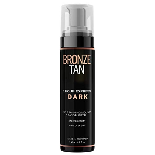 Product Cover Bronze Tan Dark Self Tanner and Self Tanning Mousse For Fair to Medium Skin Tones Salon Quality Vanilla Scented (200 ml/ 6.7 oz)