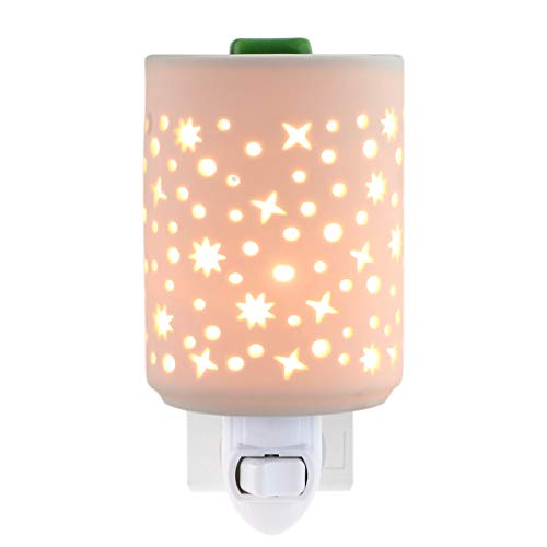 Product Cover STAR MOON Plug in Warmers for Wax Melt, Pluggable Home Fragrance Diffuser, Hollowed-Out Work, No Flame, with One More Bulb, Starry Night