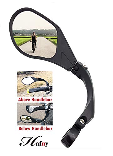 Product Cover Hafny 2019 New Handlebar Bike Mirror, HD,Blast-Resistant, Glass Lens, HF-MR088LS (Left)