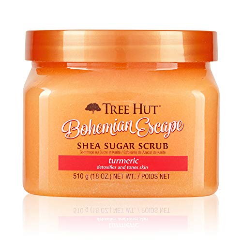 Product Cover Tree Hut Shea Sugar Scrub Bohemian Escape, 18oz, Ultra Hydrating & Exfoliating Scrub for Nourishing Essential Body Care