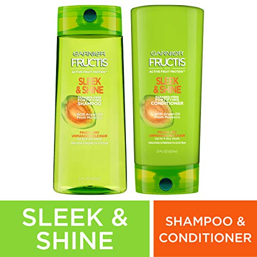 Product Cover Garnier Fructis Sleek & Shine 22 fl. oz. - 1 Shampoo + 1 Conditioner (Family Size)
