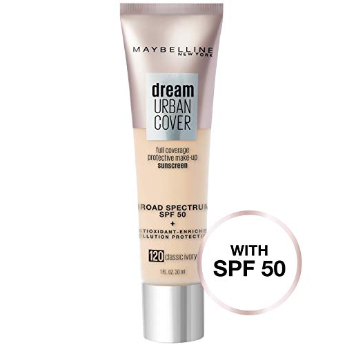 Product Cover Maybelline Dream Urban Cover Flawless Coverage Foundation Makeup, SPF 50, Classic Ivory