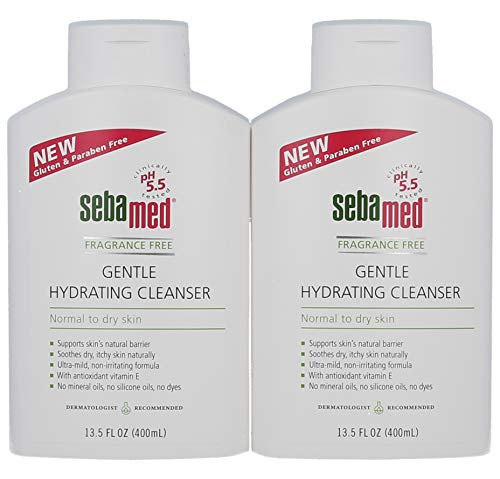 Product Cover Sebamed Fragrance-Free Gentle Hydrating Cleanser Ultra Mild with Vitamin E for Normal To Dry Sensitive Skin 13.5 Fluid Ounces (400 Milliliters) Pack of 2