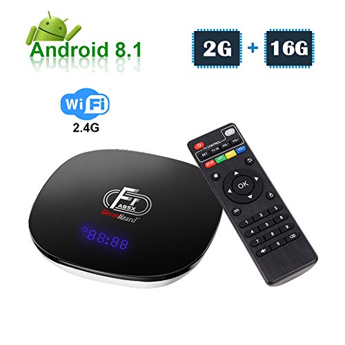 Product Cover Greatlizard A95XF1 Android 8.1 TV Box 2GB RAM 16GB ROM Quad Cord 4K HD 2.4G WiFi
