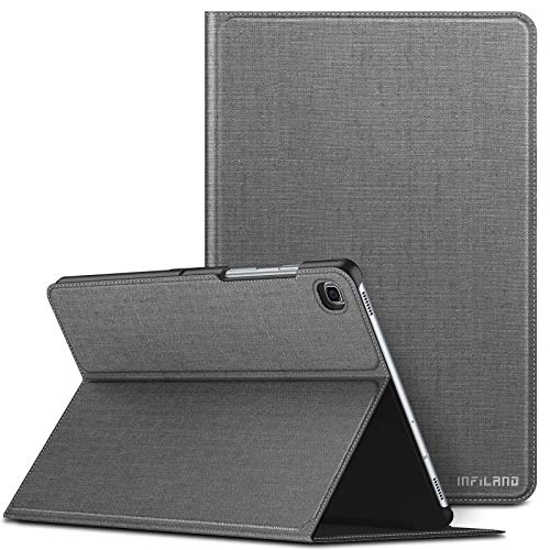 Product Cover Infiland Samsung Galaxy Tab S5e 10.5 Case, Multiple Angle Stand Cover Compatible with Samsung Galaxy Tab S5e 10.5 Inch Model SM-T720/SM-T725 2019 Release (Auto Wake/Sleep), Gray