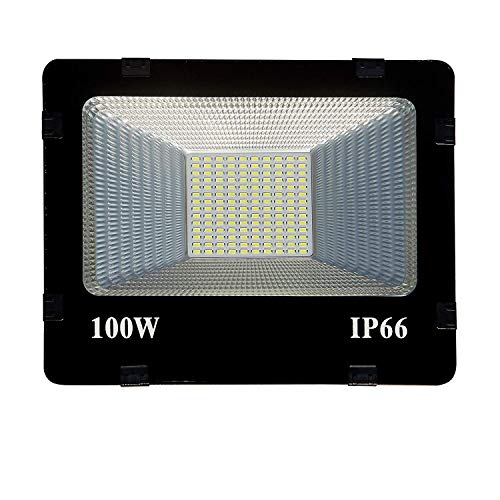 Product Cover SparC Lights TM Waterproof LED Outdoor Flood Light IP66 Ultra Slim LED Outdoor Light -100W White (Single)