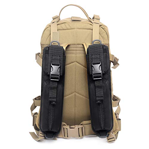 Product Cover Tactical Molle Accessory Pouch Tactical Backpack Shoulder Strap Bag Hunting Tools Pouch (Backpack Not Included) (2 Pack Black)