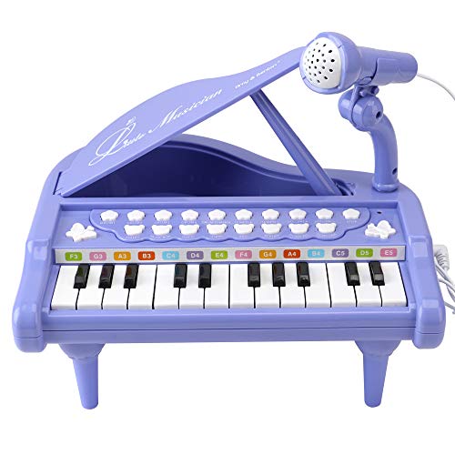 Product Cover Amy&Benton Baby Piano Toy Toddler Piano Keyboard Toy for Girls Birthday Gift Toys- Musical Instruments for Kids Portable Electronic Keyboard Piano Toy 24 Keys Purple