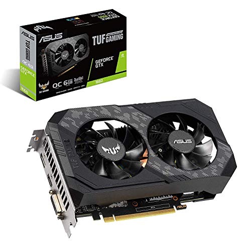 Product Cover Asus TUF Gaming GeForce GTX 1660 Overclocked 6GB Dual-Fan Edition HDMI DP DVI Gaming Graphics Card (TUF-GTX1660-O6G-Gaming)