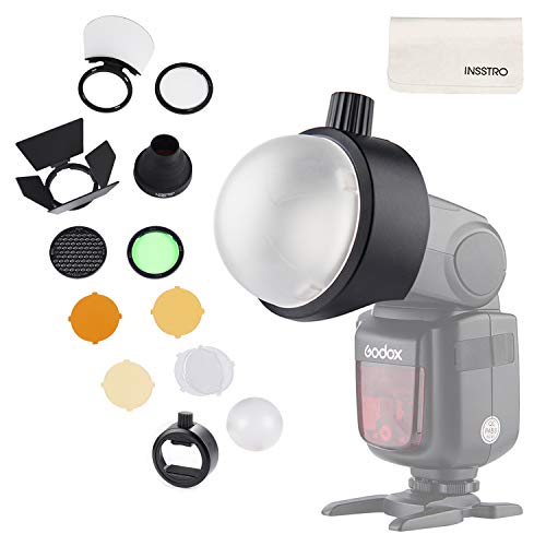Product Cover Godox Flash Diffuser Light Softbox Speedlite Flash Accessories Kit S-R1 & AK-R1 with Universal Mount Adpater for Canon, for Nikon, for Sony Speedlight and YONGNUO Speedlite