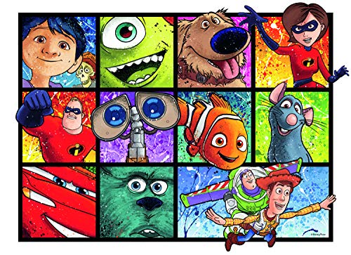 Product Cover Ravensburger 13993 Disney Pixar Splatter Art 1000 Piece Puzzle for Adults, Every Piece is Unique, Softclick Technology Means Pieces Fit Together Perfectly