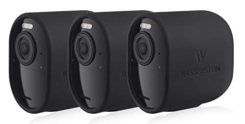 Product Cover Protective Silicone Skins Compatible with Arlo Ultra & Arlo Pro 3 - Accessorize and Protect Your Arlo Camera (Black, 3 Pack)