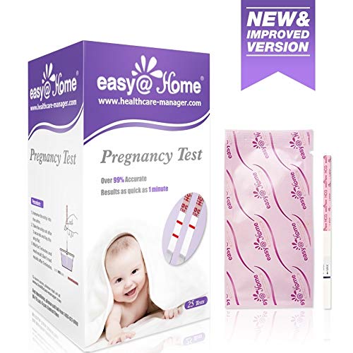 Product Cover Pregnancy Test Strips for Early Detection, Fertility Test Kit, 25 HCG Tests, Powered by Premom Ovulation Predictor iOS and Android APP, New Version- EZW1-S-25