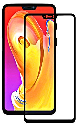 Product Cover Aeidess Tempered Glass for OnePlus 6 (Black)-Edge to Edge Full Screen Coverage