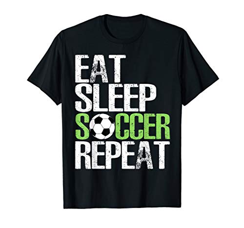 Product Cover Eat Sleep Soccer Repeat Shirt Cool Sport Player Gift TShirt