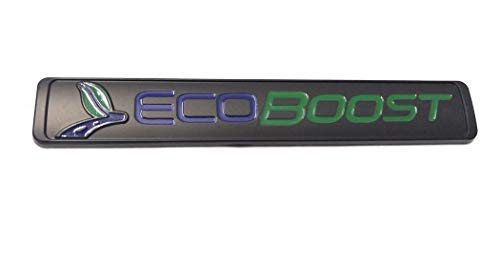 Product Cover ECOBOOST Badge Emblem 3D Nameplate Replacement for SUV F150 ECOBOOST 2011-2018 Origianl Size Genuine Parts (Green/Blue)