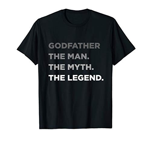 Product Cover Cool Godfather The Man The Myth The Legend Best Uncle T-Shirt