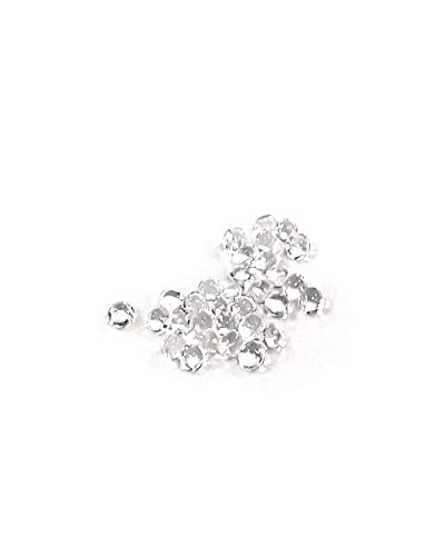 Product Cover O'Creme Clear Edible Diamond Studs 6 Millimeters for Decorating Cakes and Cupcakes, 51 Studs