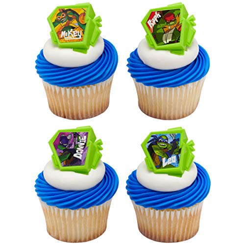 Product Cover 24 Rise of The Teenage Mutant Ninja Turtles TMNT Cupcake Rings Party Supplies
