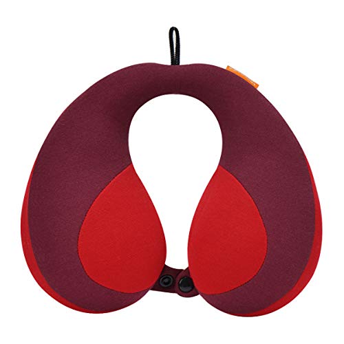 Product Cover INFANZIA Kids Chin Supporting Travel Neck Pillow - Comfortably Supports Head, Neck and Chin, Prevent Head from Falling Forward, Child Size, Red