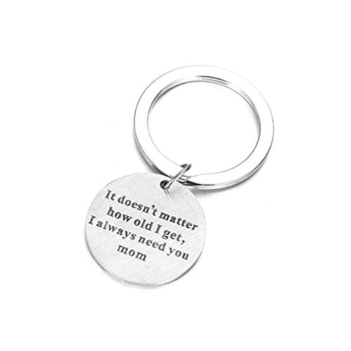 Product Cover Toporchid It Doesn'T Matter How Old I Get, I Always Need You Mom Keychain, Gift For Mom,Thanksgiving Day Gift, Mothers Day Gift