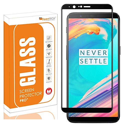 Product Cover OpenTech® Edge to Edge Tempered Glass Screen Protector for OnePlus 5T with Installation kit