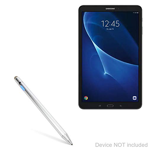 Product Cover Samsung Galaxy Tab A 10.1 2019 Wi-Fi Stylus Pen, BoxWave [AccuPoint Active Stylus] Electronic Stylus with Ultra Fine Tip for Samsung Galaxy Tab A 10.1 2019 Wi-Fi - Metallic Silver