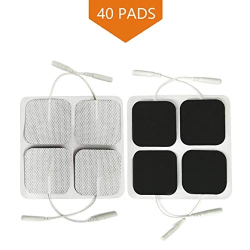 Product Cover Easy@Home Tens Unit Self Stick Carbon Electrode Pads, Non Irritating Design 40 Pack 2