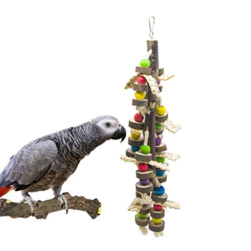 Product Cover SHANTU Wood Bird Chewing Toys-Blocks Parrot Tearing Toys Best for Finch,Budgie,Parakeets,Cockatiels, Conures,Love Birds and Amazon Parrots