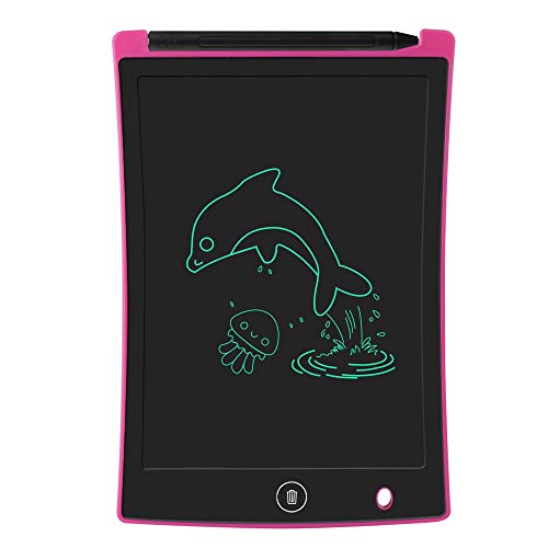 Product Cover LCD Writing Tablet, 8.5 Inch Drawing Tablet Kids Tablets Doodle Board, Drawing Board Gifts for Kids and Adults at Home, School and Office (Pink)