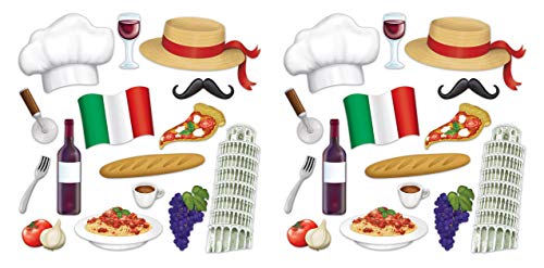 Product Cover Beistle 53534 Italian Photo Fun Signs, 30 Piece, 7.25