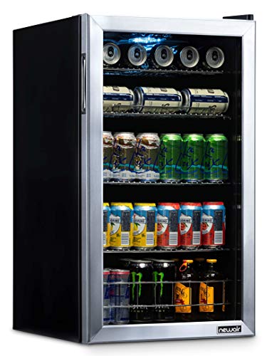 Product Cover NewAir NBC126SS02 Beverage Refrigerator and Cooler, Holds up to 120 Cans, Cools Down to 34 Degrees Perfect for Beer Wine or Soda