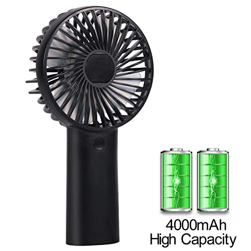 Product Cover TianNorth Mini Handheld Fan Portable Cooling Fan with 4000mAh Battery,Battery Operated Fan with 3 Speeds for Picnic, Hiking, Climbing, Playground, Traveling