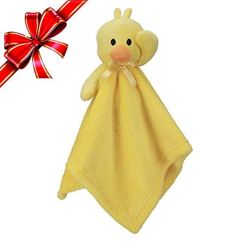 Product Cover Pro Goleem Duck Security Blanket Soft Yellow Baby Lovey Unisex Lovie Gift for Newborn Toddler 15 Inch