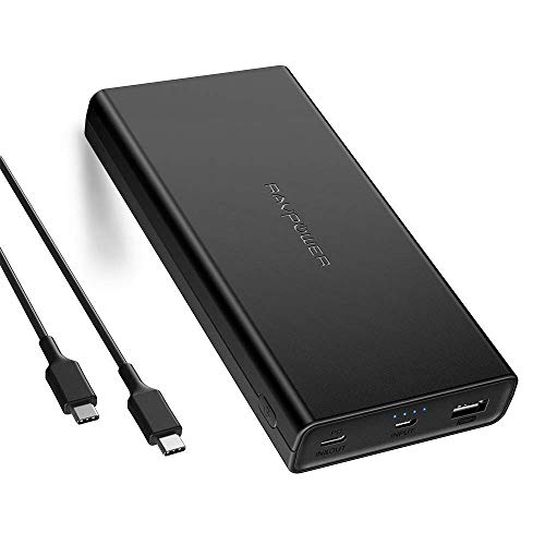 Product Cover RAVPower 20100mAh USB C Portable Charger 45W Power Bank PD 3.0 iSMART Power Delivery (Type C 30W Input 45W Output) External Battery Pack for iPhone, iPad Pro, MacBook, Switch, Galaxy Note 10 and More