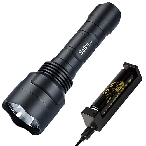 Product Cover Flashlight High Lumens, 1747 LM Sofirn C8A Light with CREE XP-L2 LED, Powered by 18650 Battery (Included)