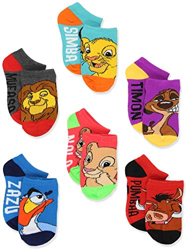 Product Cover Disney The Lion King Boy's Girl's Toddler Teen Adult's 6 pack Socks Set (6-8 Kids (Shoe: 10-4), Blue/Multi)