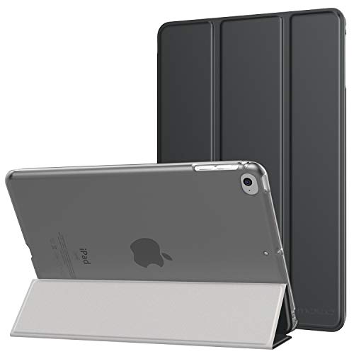 Product Cover MoKo Case Fit New iPad Mini 5 2019 (5th Generation 7.9 inch) - Slim Lightweight Smart Shell Stand Cover with Translucent Frosted Back Protector, with Auto Wake/Sleep - Space Gray