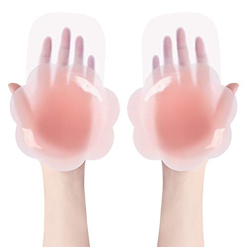Product Cover Nippleless Covers 5.1inch Silicone Breast Lift Reusable Pasties for A-D Cup
