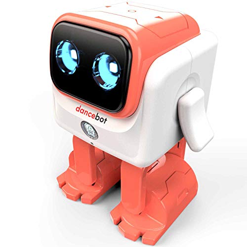 Product Cover ECHEERS Dance Robot Toys for Kids, Boys and Girls, Educational Music Dancing Robot Kids Toys, Rechargeable Music Robot Speaker Follow Beats Rhythm, 3 Years+ Coral
