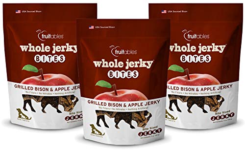 Product Cover Fruitables Whole Jerky Bites Grilled Bison and Apple 5 Ounce, Pack of 3