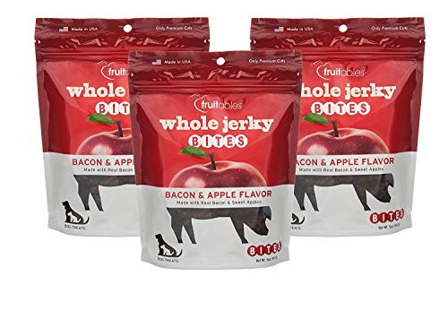Product Cover Fruitables Whole Jerky Bites Bacon Apple 5 Ounces, Pack of 3