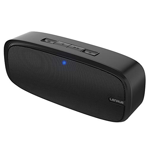 Product Cover LENRUE Bluetooth Speaker with Loud Stereo Sound, Rich Bass, 12-Hour Playtime, Built-in Mic. Perfect Portable Wireless Speaker for iPhone, Samsung and More