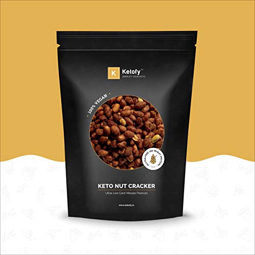 Product Cover Ketofy - Keto Nut Crackers (500g) | Ultra Low Carb Masala Peanuts