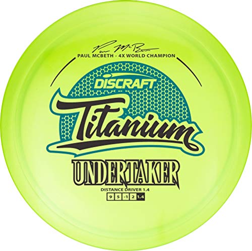 Product Cover Discraft Paul McBeth Signature Titanium Undertaker Distance Driver Golf Disc [Colors May Vary] - 170-172g