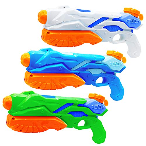 Product Cover MOZOOSON 3x Water Gun for Kids Toys Super Guns Soaker Pump for Kids Adults, Summer Water Blaster Toy for Swimming Pool Party Outdoor Beach Water Fighting