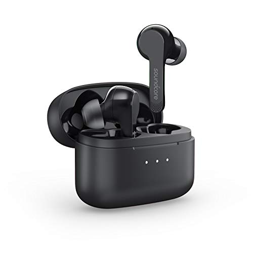 Product Cover Soundcore Liberty Air True Wireless Earphones with Charging Case, Bluetooth 5, 28 Hour Playtime, Touch Control Earbuds, Graphene Enhanced Sound, Noise Cancelling Microphones and Secure Fit (Black)