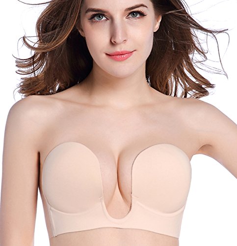 Product Cover Deceny CB Invisible Bras for Women Push Up Strapless Self Adhesive Silicone Bra